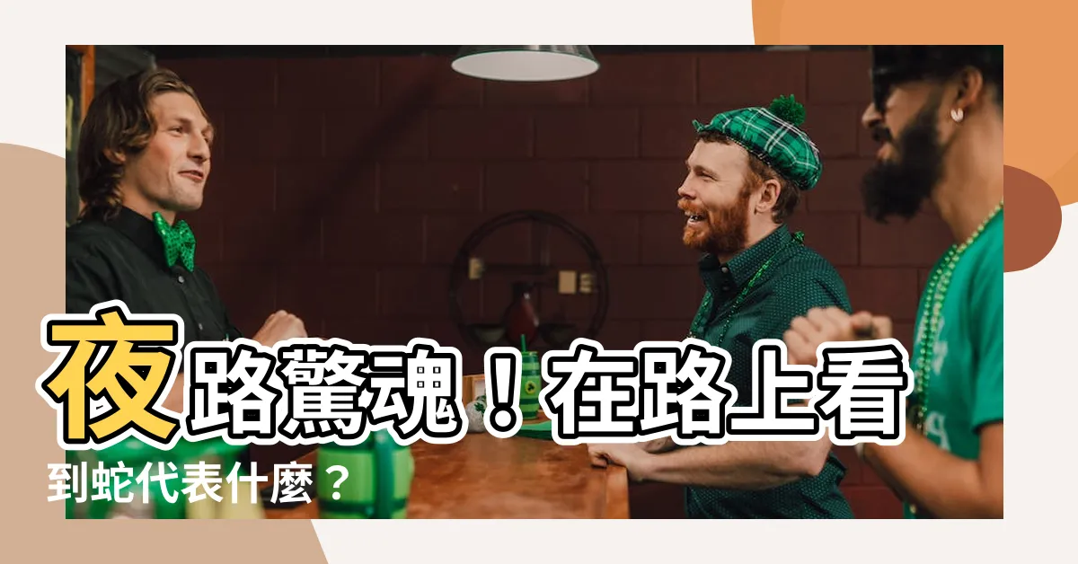 【在路上看到蛇代表什麼】夜路驚魂！在路上看到蛇代表什麼？