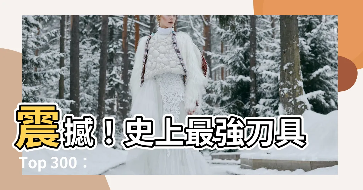 【刀插】震撼！史上最強刀具 Top 300：刀插讓你戰無不克！
