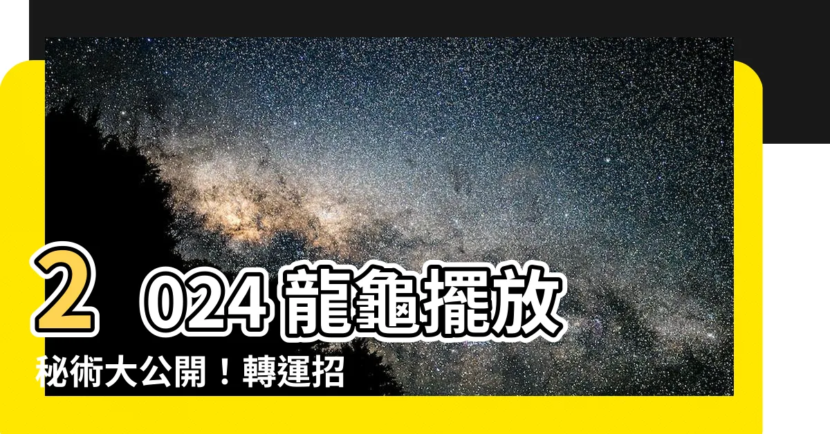 【龍龜放哪裏】2024 龍龜擺放秘術大公開！轉運招財避邪攏有影