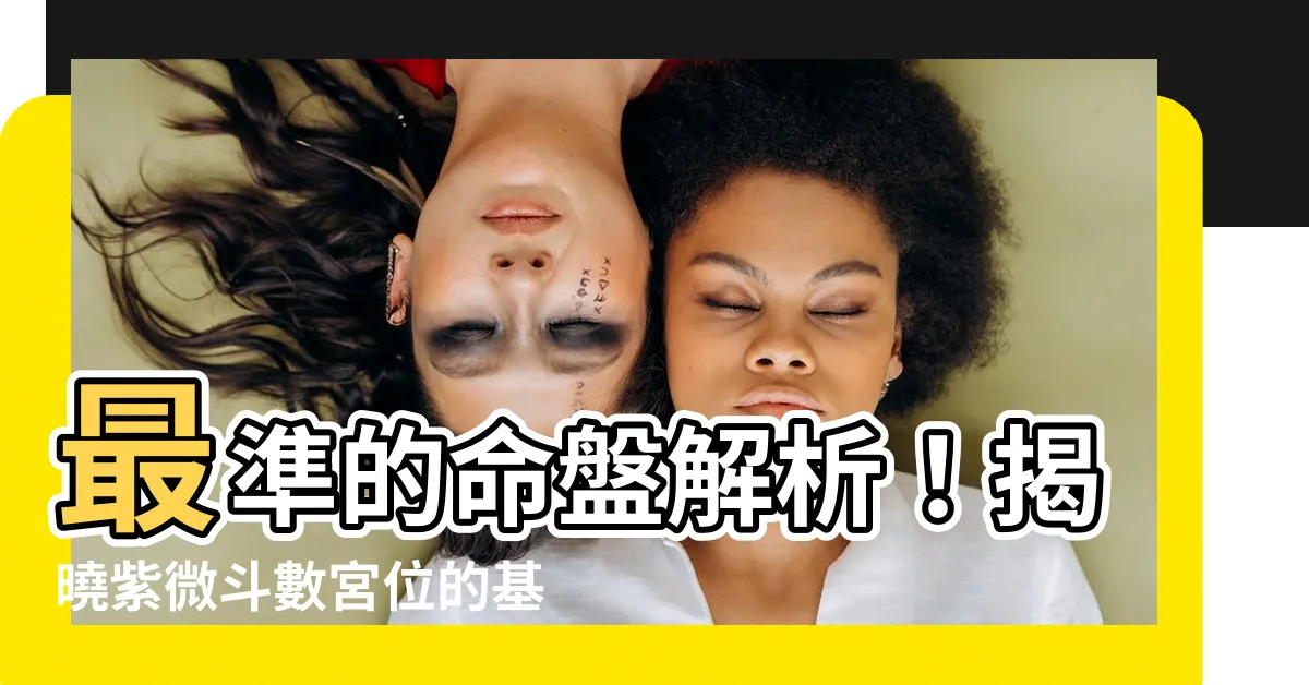 【紫微鬥數宮位】最準的命盤解析！揭曉紫微鬥數宮位的基本功