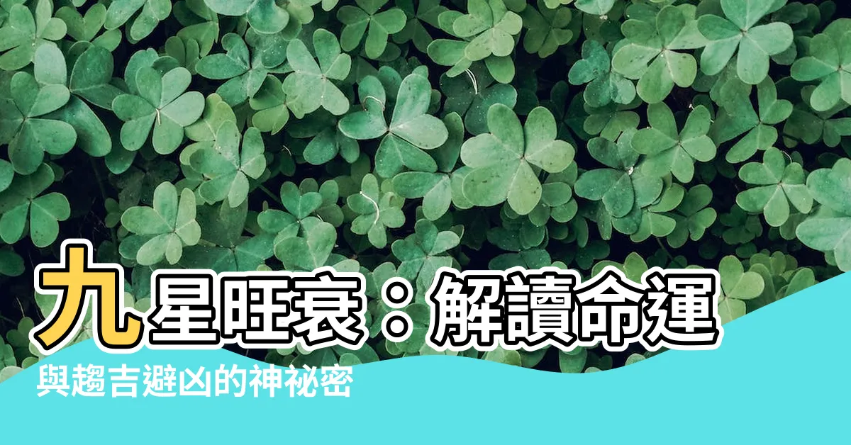 【九星旺衰】九星旺衰：解讀命運與趨吉避兇的神秘密碼