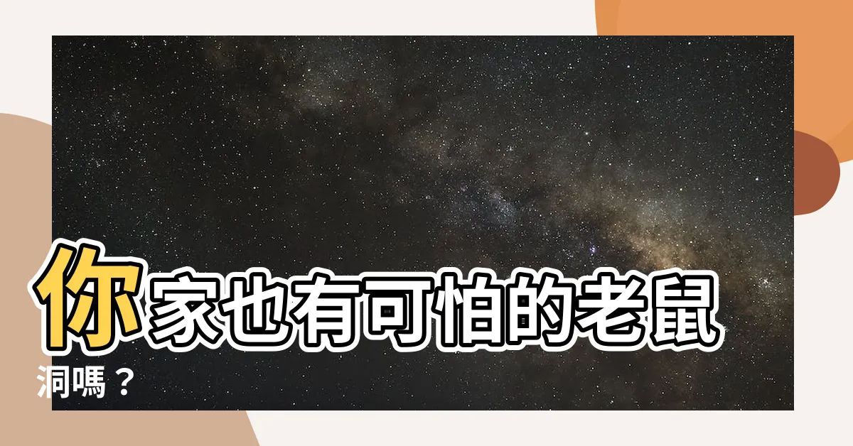 【老鼠洞處理】你家也有可怕的老鼠洞嗎？