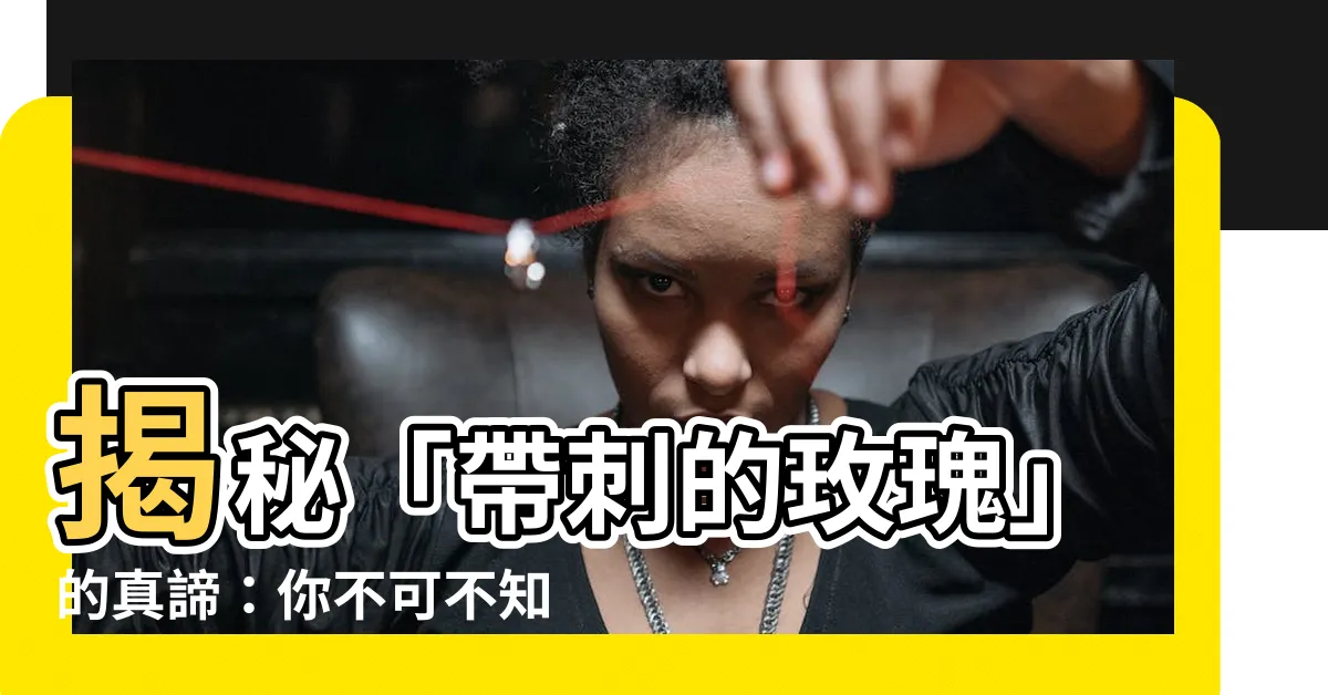 【帶刺的玫瑰意思】揭秘「帶刺的玫瑰」的真諦：你不可不知的花語寓意