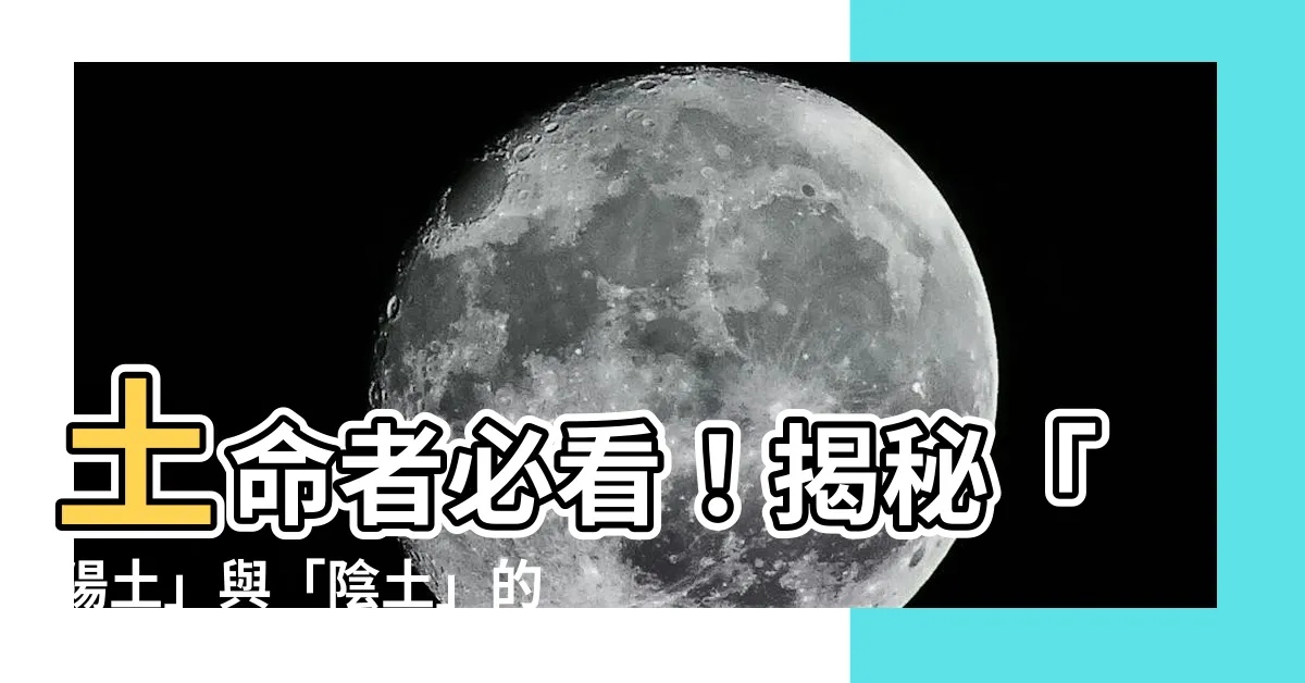 【陽土】土命者必看！揭秘「陽土」與「陰土」的區別