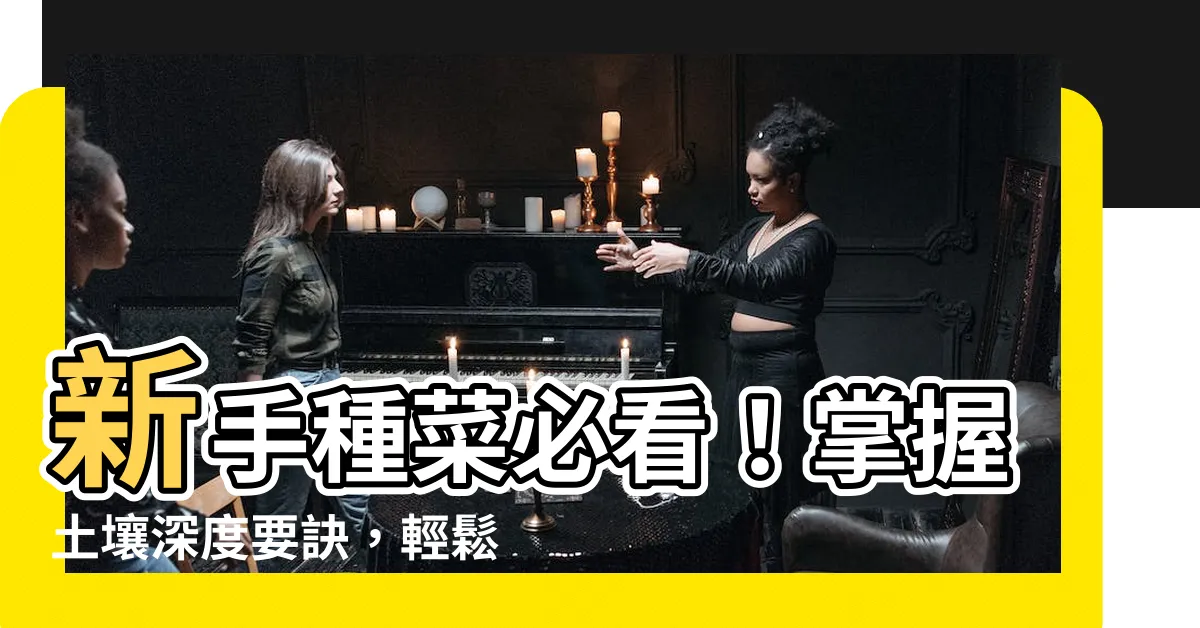 【種菜土壤深度】新手種菜必看！掌握土壤深度要訣，輕鬆種出豐盛收成
