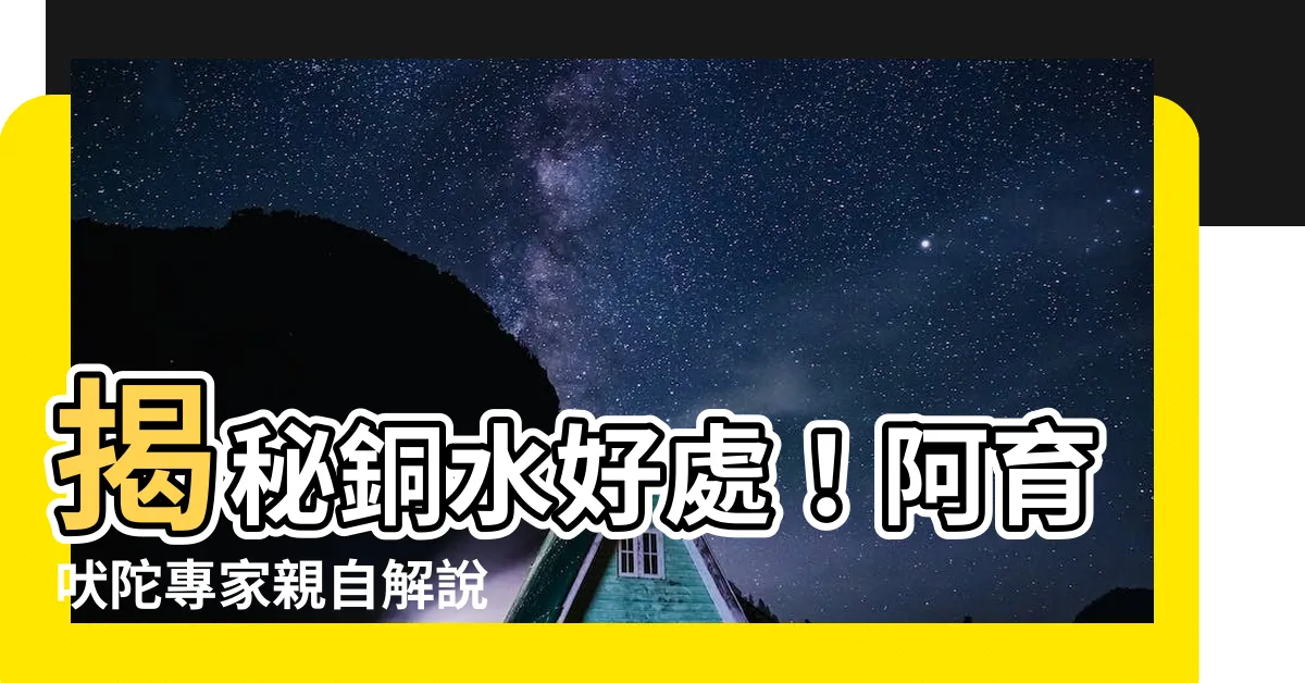 【銅水好處】揭秘銅水好處！阿育吠陀專家親自解説