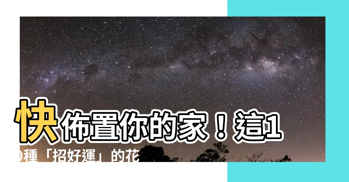 【帶來好運的花】快佈置你的家！這10種「招好運」的花，幫你旺旺過新年
