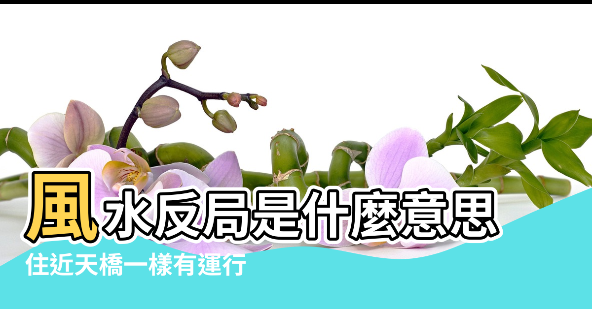 【什麼是風水學上的反局】風水反局是什麼意思 |住近天橋一樣有運行 |風水反局是什麼意思 |