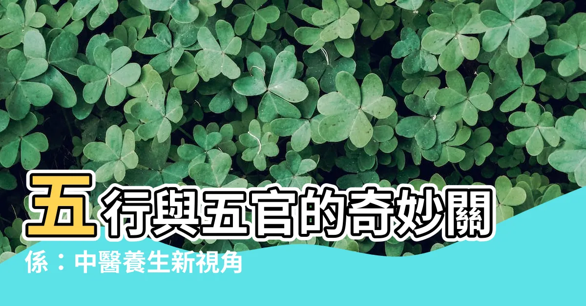 【五官 五行】五行與五官的奇妙關係：中醫養生新視角