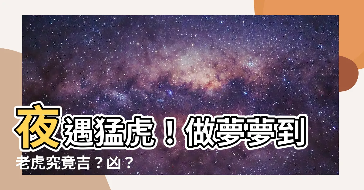 【做夢夢到老虎】夜遇猛虎！做夢夢到老虎究竟吉？兇？