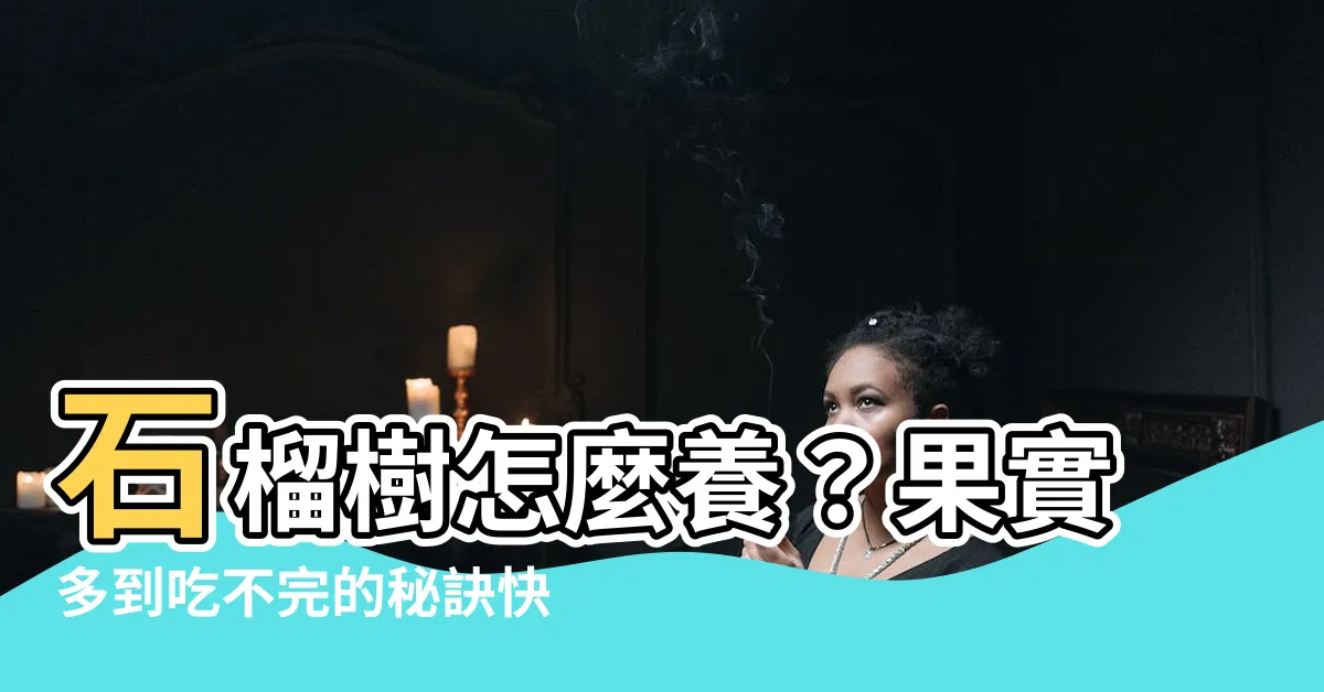 【石榴樹怎麼養】石榴樹怎麼養？果實多到吃不完的秘訣快筆記！