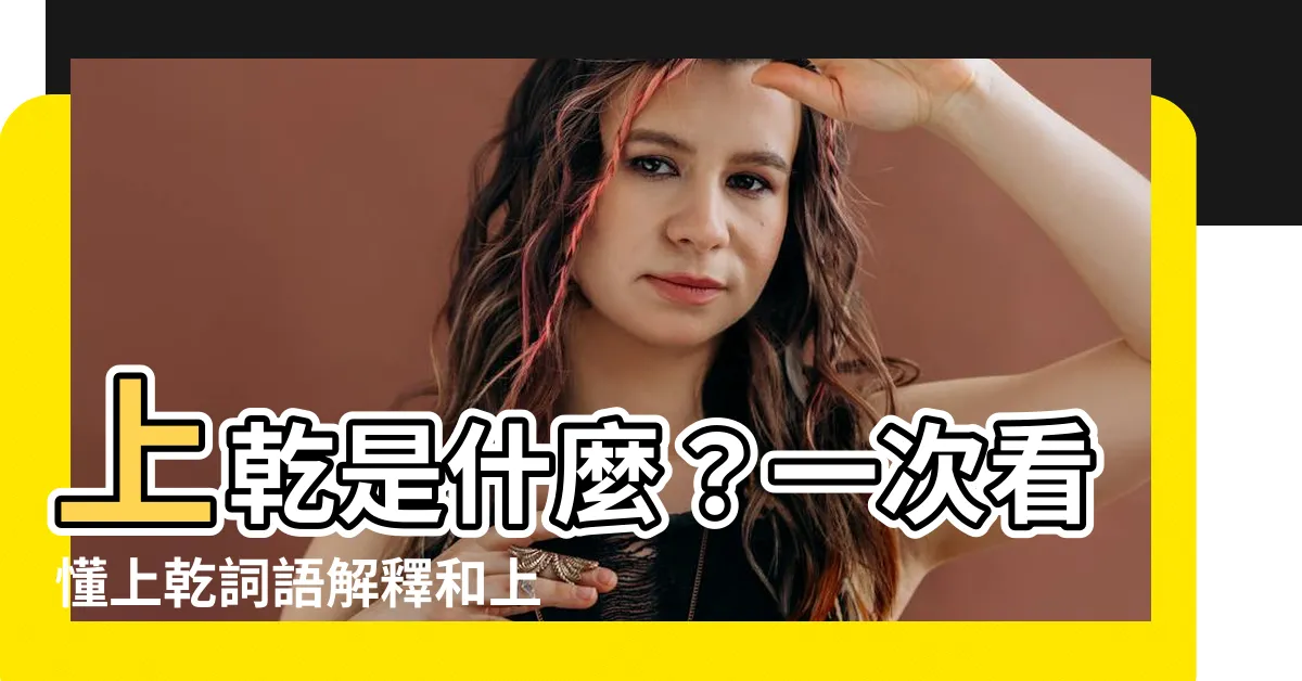【上幹 意思】上乾是什麼？一次看懂上乾詞語解釋和上幹意思