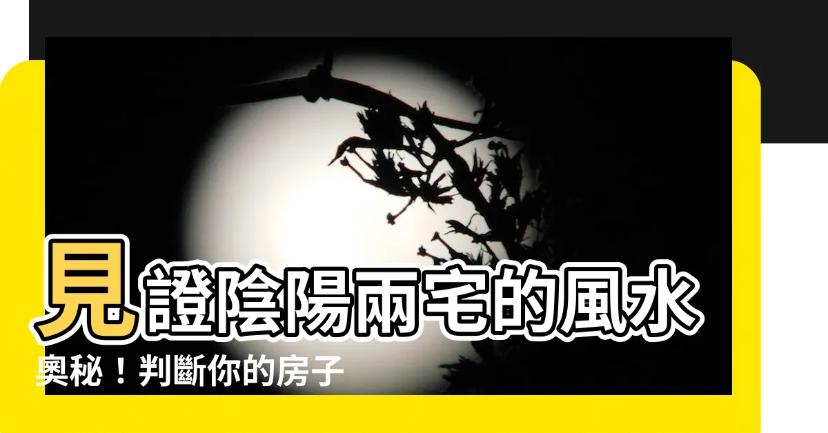 【陰宅陽宅】見證陰陽兩宅的風水奧秘！判斷你的房子是陰宅還是陽宅？