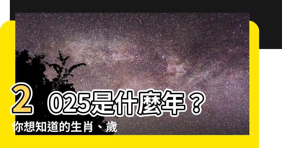 【2025是什麼年】2025是什麼年？你想知道的生肖、歲數、民國年通通告訴你！
