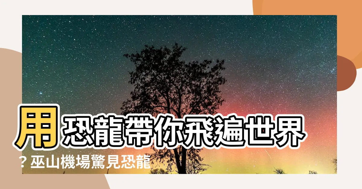 【巫山機場】用恐龍帶你飛遍世界？巫山機場驚見恐龍化石！