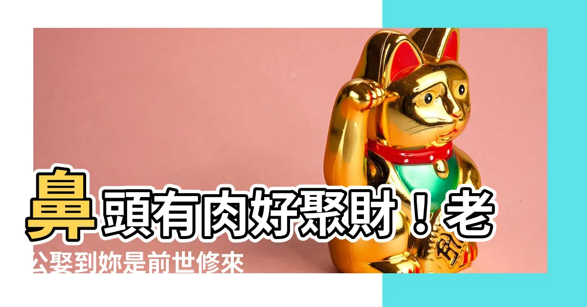 【鼻頭有肉】鼻頭有肉好聚財！老公娶到妳是前世修來的福