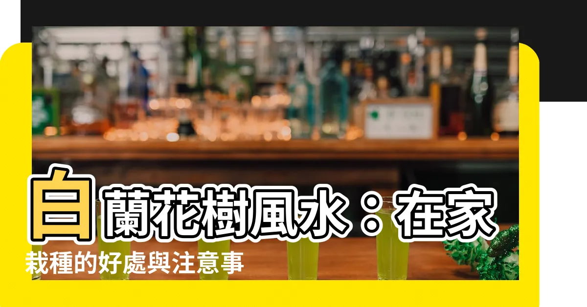【白蘭花樹風水】白蘭花樹風水：在家栽種的好處與注意事項