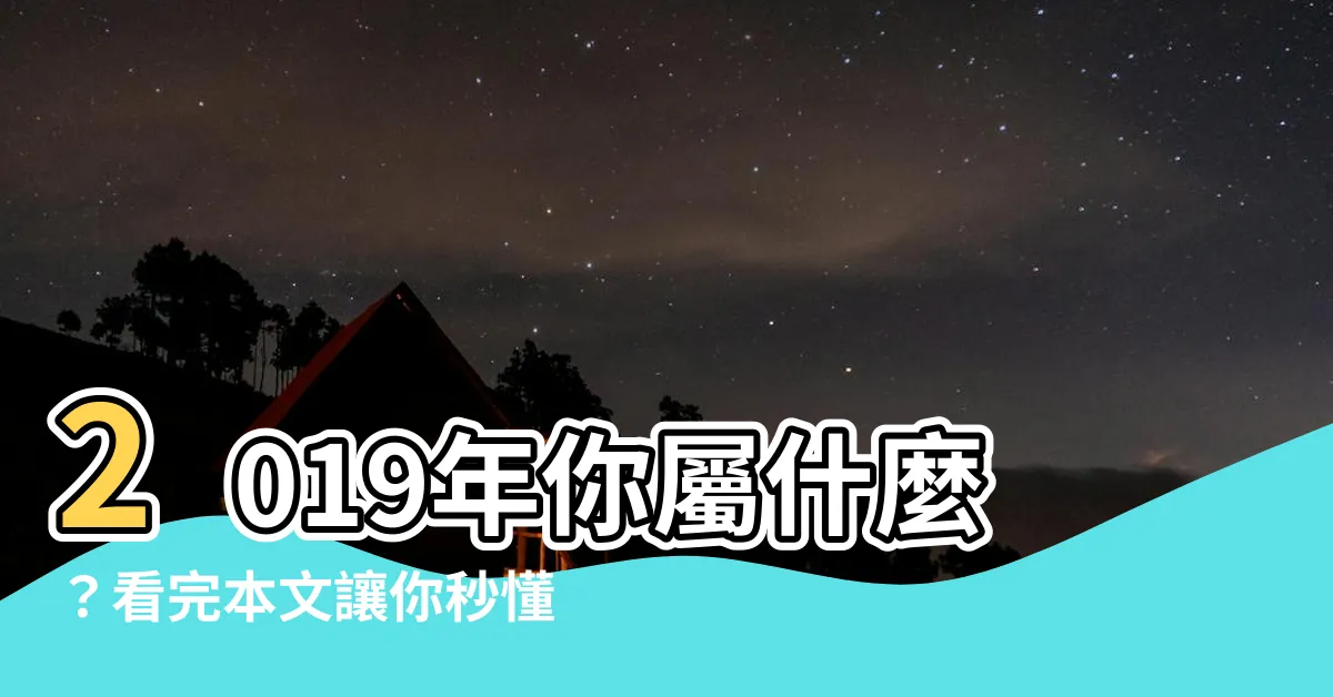 【2019屬什麼】2019年你屬什麼？看完本文讓你秒懂！
