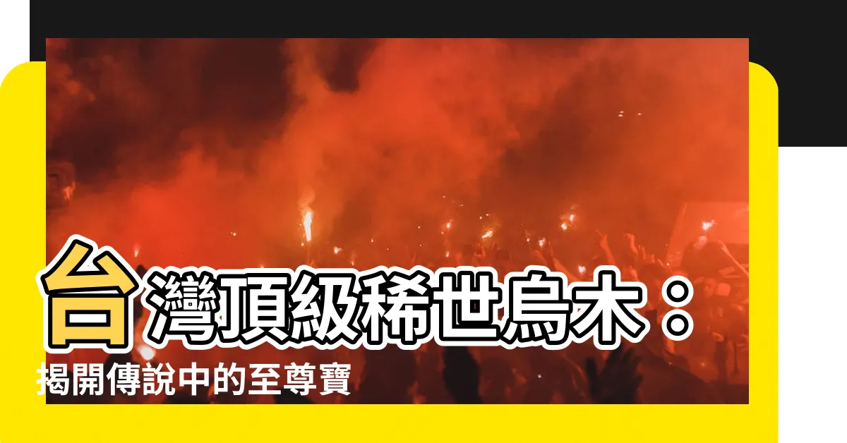 【台灣烏木】台灣頂級稀世烏木：揭開傳説中的至尊寶藏