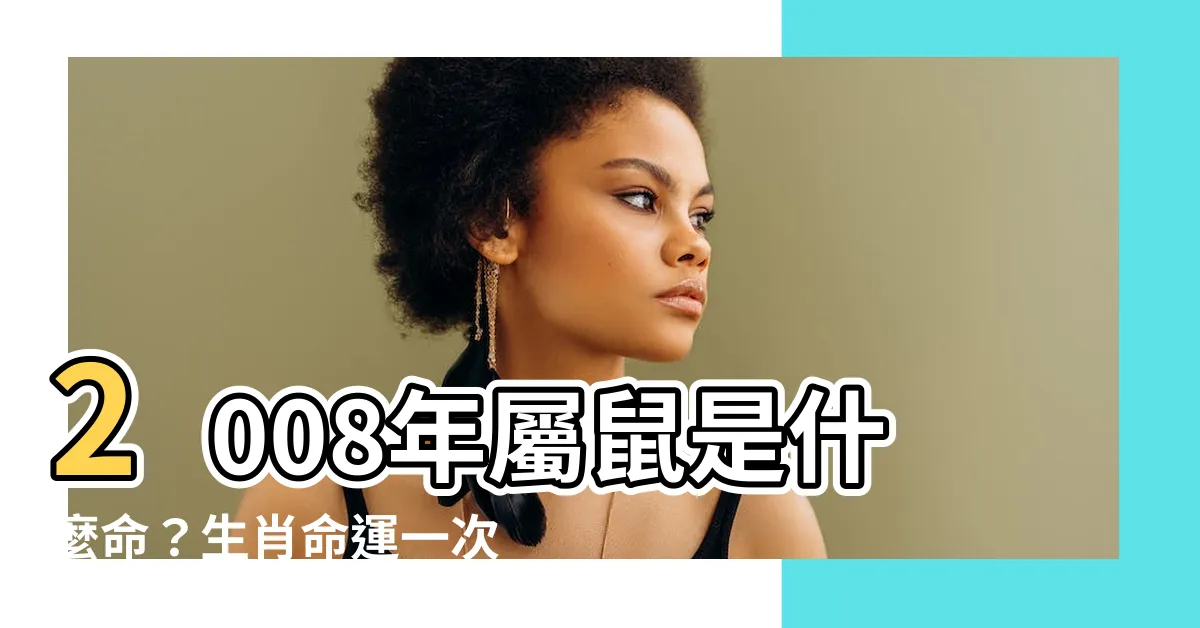 【2008 年生肖】2008年屬鼠是什麼命？生肖命運一次解答！