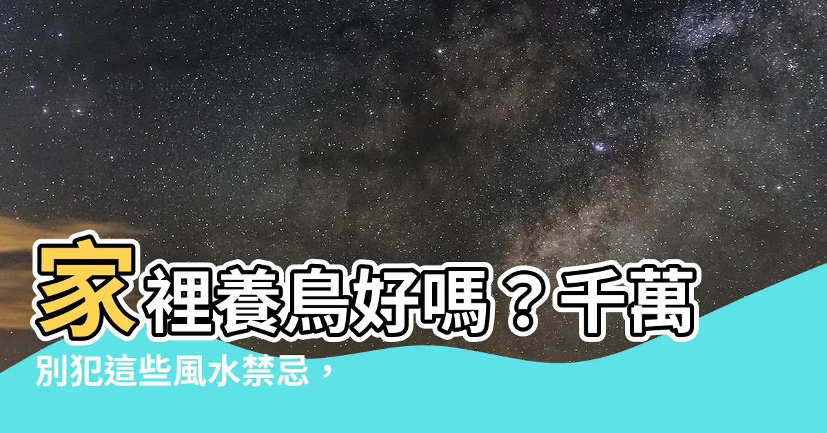 【家裡養鳥好嗎】家裡養鳥好嗎？千萬別犯這些風水禁忌，小心招來厄運！