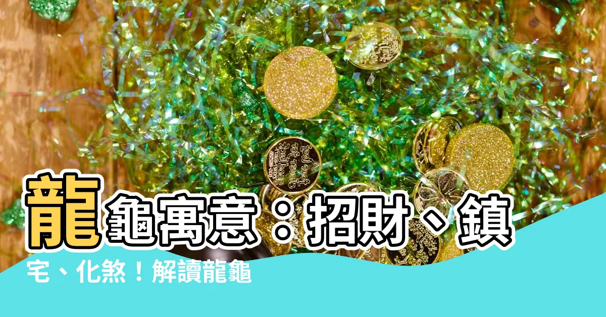 【龍龜寓意】龍龜寓意：招財、鎮宅、化煞！解讀龍龜的風水使用指南