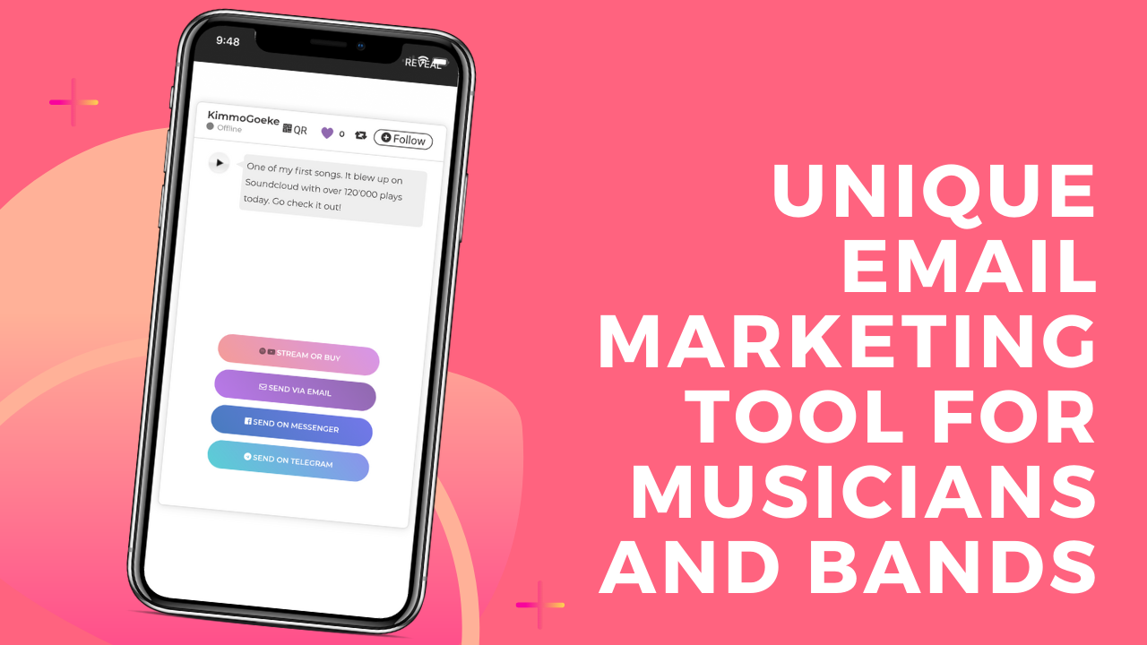 Email marketing app for musicians