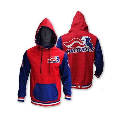 NM PATRIOTS SLEEVELESS COMPRESSION HOODIE NM PATRIOTS SLEEVELESS COMPRESSION HOODIE