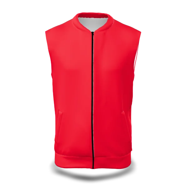 PR312 - MEN'S FULL ZIP COLLAR JACKET SLEEVELESS