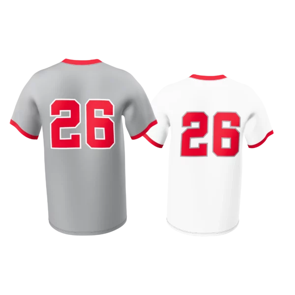 SCJ101R - MEN'S SOCCER V-NECK SS REV 2-PLY