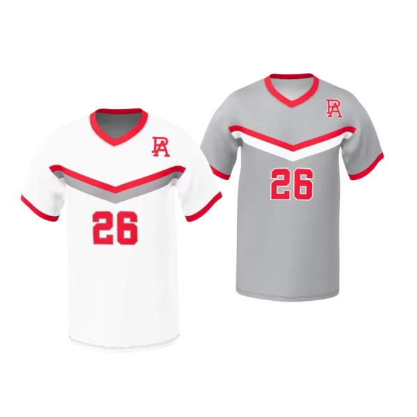 SCJ101R - MEN'S SOCCER V-NECK SS REV 2-PLY