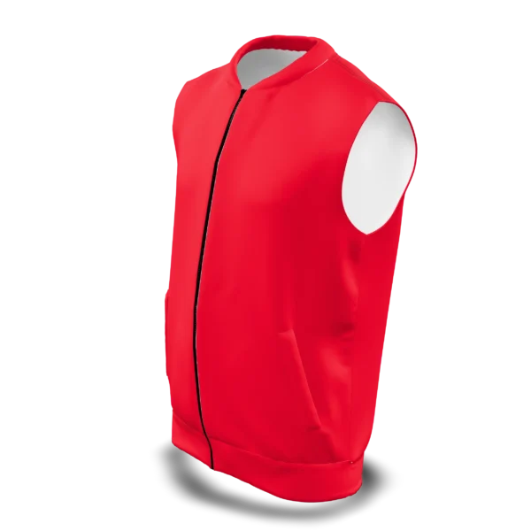 PR312 - MEN'S FULL ZIP COLLAR JACKET SLEEVELESS