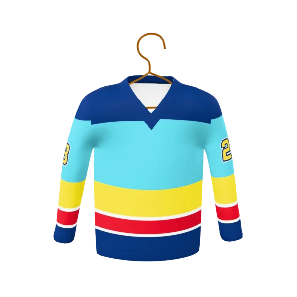 PR383 - REPLICA LITTLE JERSEY VNECK LONG SLEEVE