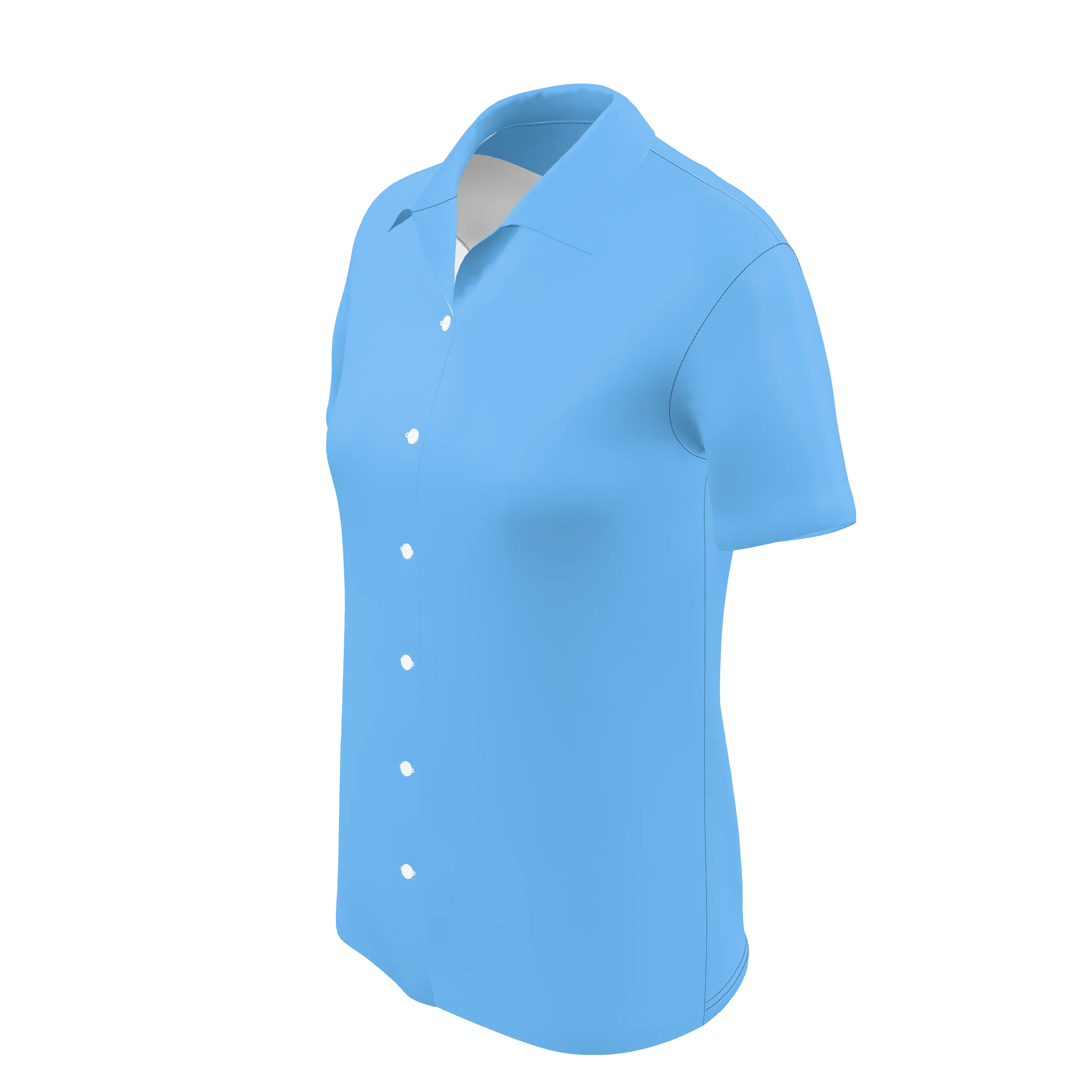 TA003 - PREMIUM WOMENS FULL BUTTON SHIRT SS