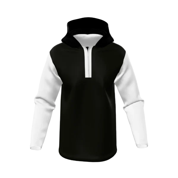 TA367 - PREMIUM MENS 1/4 ZIP LS WITH HOOD