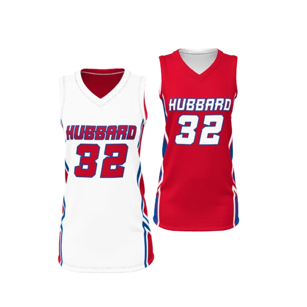 BBJ09R - WOMEN´S/GIRLS BASKETBALL SINGLE PLY REVERSIBLE V-NECK
