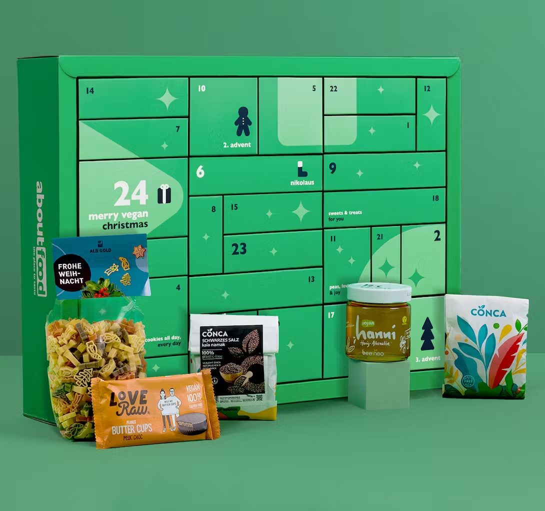 aboutfood Adventskalender vegan 2023