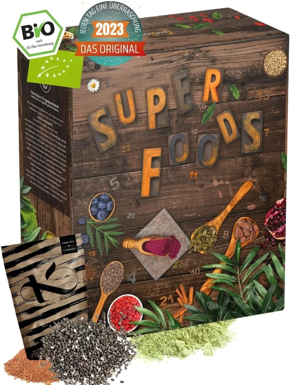 Bokiland Bio Superfood Adventskalender vegan 2023