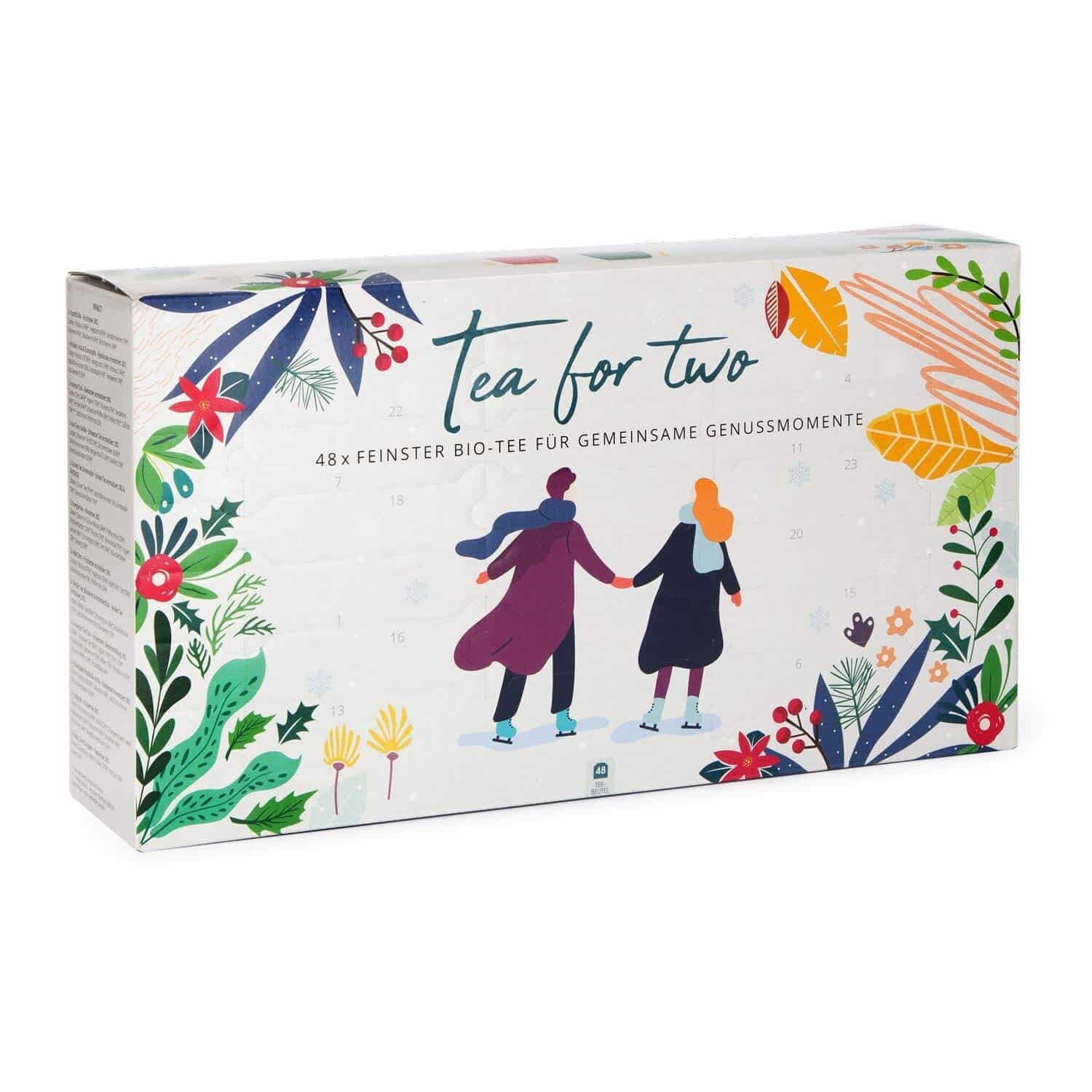 Bio-Tee-Adventskalender für Zwei “Tea for Two” vegan