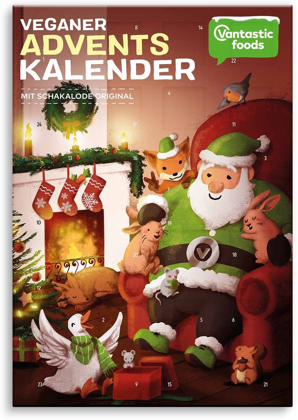 Veganer Adventskalender mit SCHAKALODE von VANTASTIC FOODS