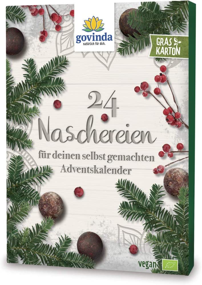 Veganen Adventskalender füllen mit Bio-Weihnachtskonfekt von Govinda