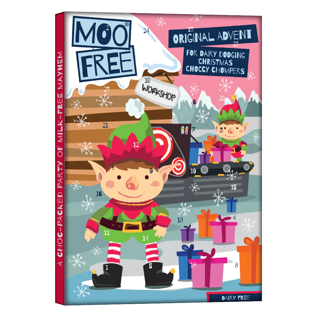 MooFree Christmas Dairy Free Milk Chocolate Adventskalender 2022