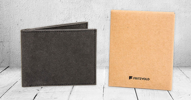 fritzvold Mini Portemonnaie schwarz mit Verpackung