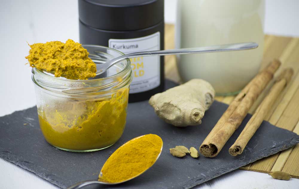 Goldene Milch Rezept vegan Kurkumapaste