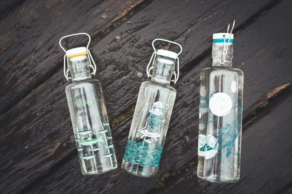 soulbottles Wasserflasche aus Glas