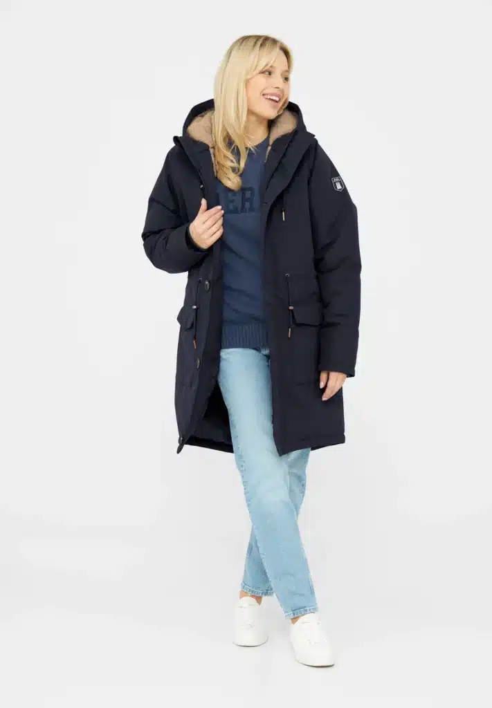 Derbe Winterjacke Festholm Navy vegan