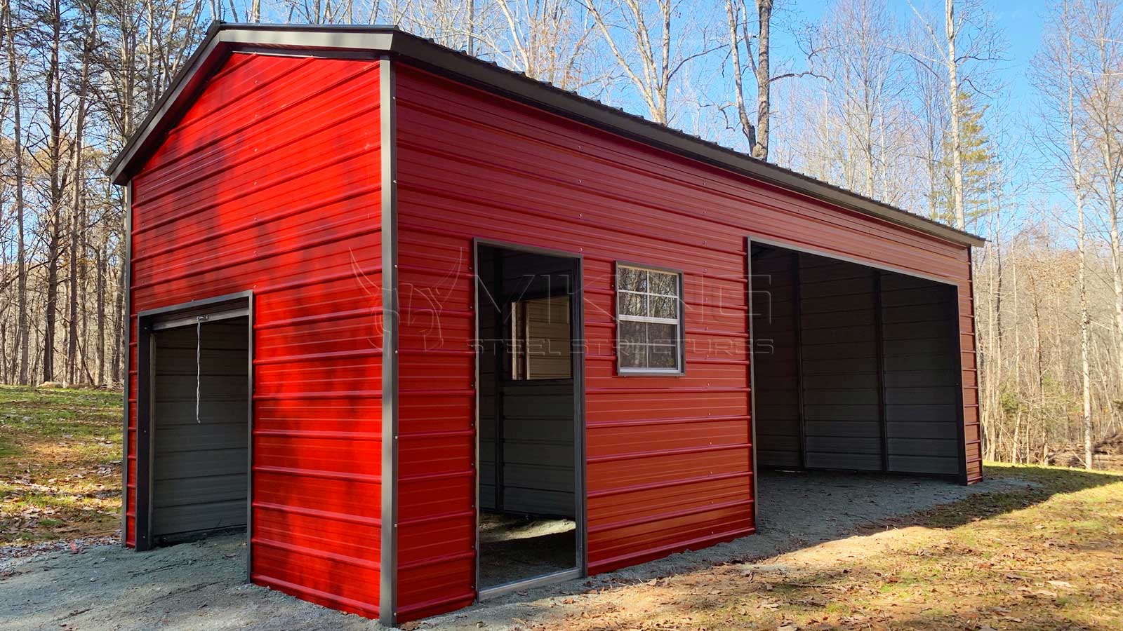 18'x30' Vertical Roof Style Metal Building