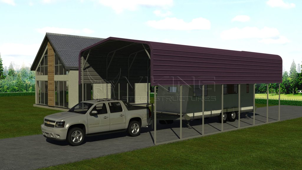 18' x60' x12' RV Cover  Bulldog Steel Structures