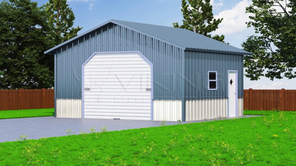 20x21 Vertical Roof Garage | Buy 20x21 Steel Garage