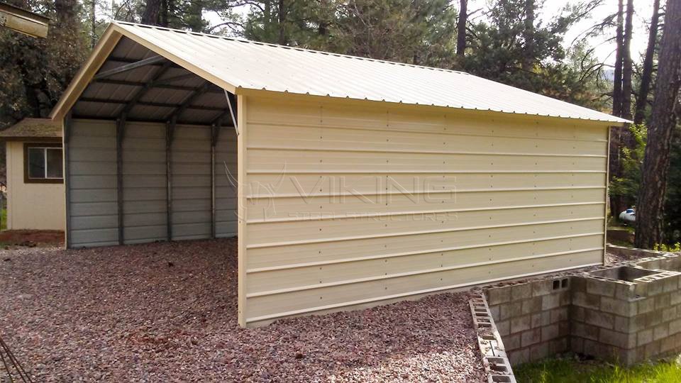 20x21x7 Vertical Roof Metal Carports